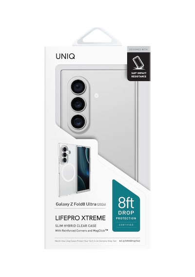 Samsung Galaxy Uyumlu Z Fold 8 Ultra Kılıf Lifepro Xtreme Köşe Koruma Ve Leke Tutmama Magsafe Koruyucu Kapak Şeffaf
