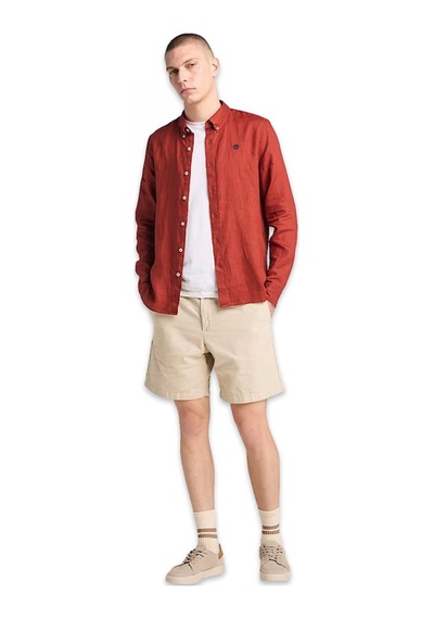 Timberland Tb0a2fd5 Claremont Cotton Krem Erkek Şort Krem