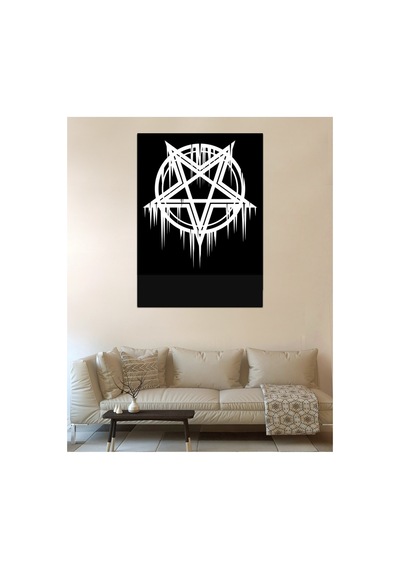 Pentagram 3 No Desenli Tasarım Duvar Halısı