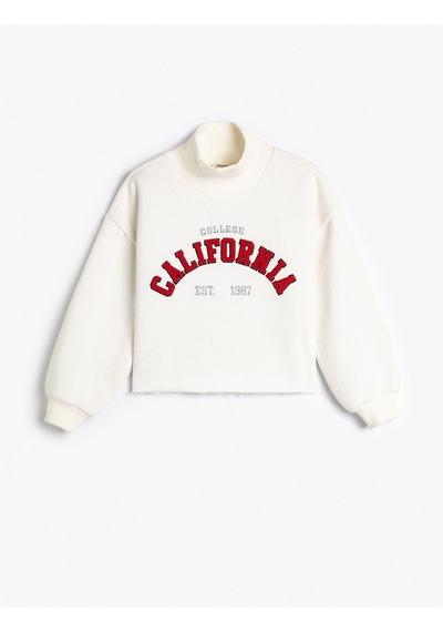 Koton Crop Oversize Kolej Sweatshirt Dik Yaka Şardonlu Ekru 4wkg10061ak 4WKG10061AK010 Ekru Koton Crop Oversize Kolej Sweatshirt Dik Yaka Şardonlu Ekru 4wkg10061ak 4WKG10061AK010 Ekru