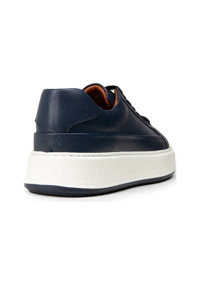 Deery Erkek Hakiki Deri Lacivert Sneaker Ayakkabı - E4482mlcvc01