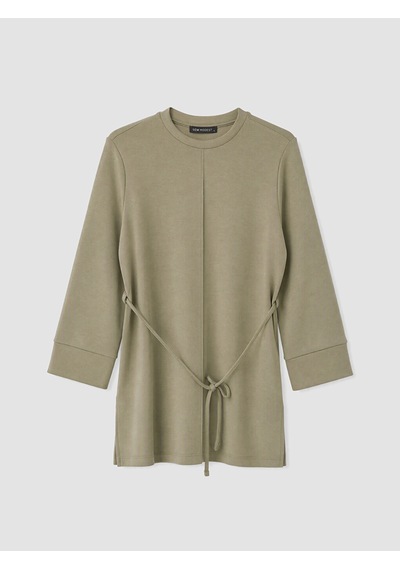 Lcw Modest Haki Soft Touch Kadın Sweatshirt Tunik