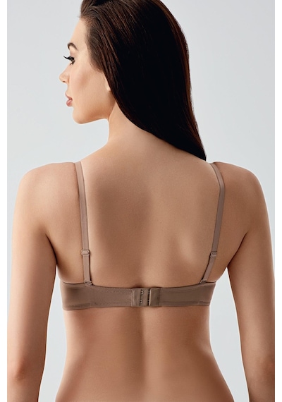 New Bra Kadın Push-up Etkili Destekli Saten Görünümlü Sütyen Cappuccino 7030 Cappuccino New Bra Kadın Push-up Etkili Destekli Saten Görünümlü Sütyen Cappuccino 7030 Cappuccino