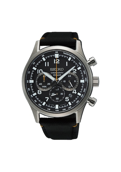 Seiko Ssb449p Quartz Nato Siyah Safir Cam 43 Mm Erkek Kol Saati Gri