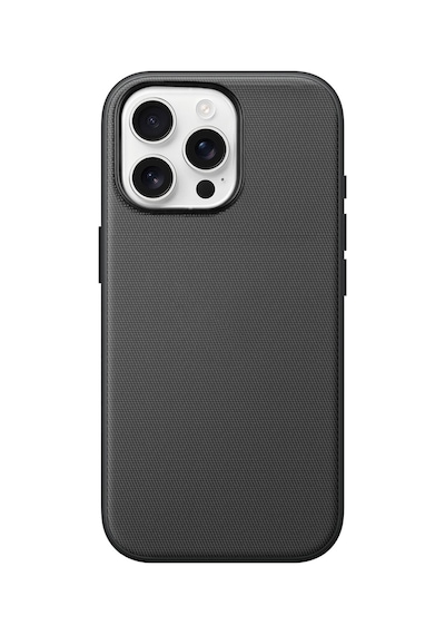 Teleplus Apple, Uyumlu iPhone 15 Pro Kılıf Tech-weave Kumaş Magsafe Kılıf Siyah