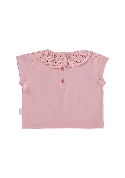 Civil Baby Yaka Brodeli 6-18 Ay Tişört - Pembe