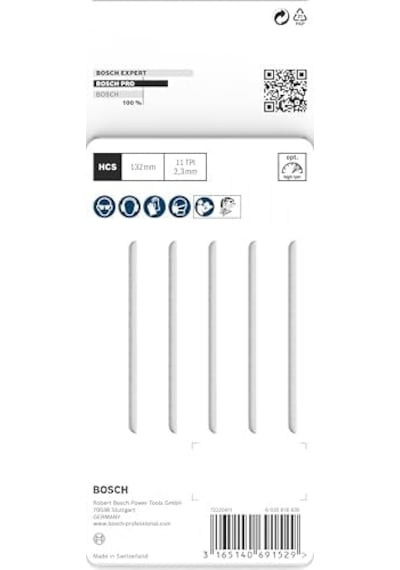 5 X Pro Plastics Pvc Clean T302h Dekupaj Testere Bıçağı Plastik, Plastik, Uzunluk 132 Mm, Profesyonel Aksesuar Dekupaj Testere