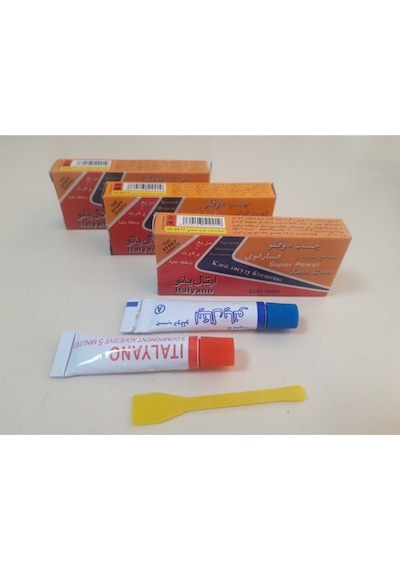 Jalasanj Ikiz Tüp Epoksi Plastik Çelik Yapıştırıcı -ıran Arap Yapıştırıcı-çift Karışım-3 Adet