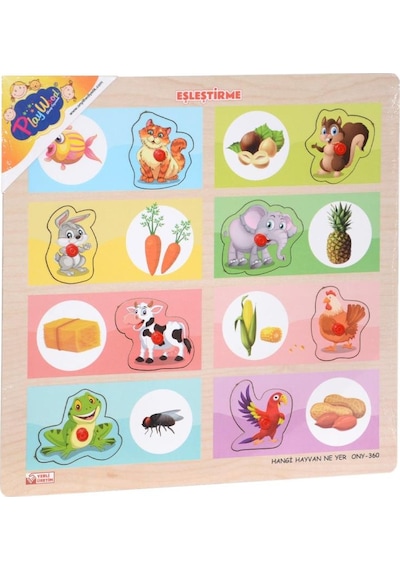 Ony-360-361 Onyıl. Ahşap Tutmalı Eşleştirme Hangi Hayvan Ne Yer