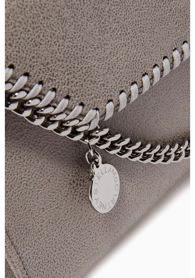 Stella Mccartney Falabella Shaggy Deer Vegan Deri, Lüks Omuz Çantası, Sürdürülebilir Tasarım Gri