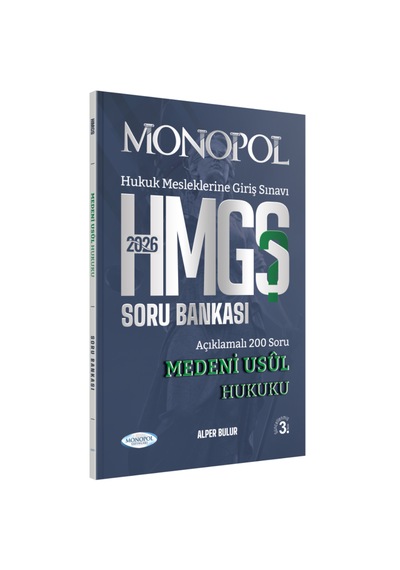 Hmgs Medeni Usul Hukuku Soru Bankası 3. Baskı Şubat 2026
