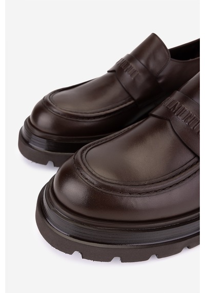 Valmenti Erkek Hakiki Deri Kahverengi Loafer Ayakkabı 886 2792 Erk Ayk Sk25-26 Kahve Dr Kahverengi