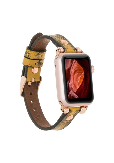 Apple Uyumlu Watch    Deri Kordon 38-40-41mm Rt V24sef