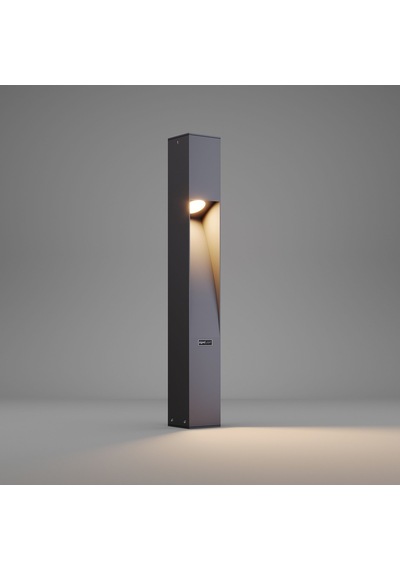 FoneLight Luzerra 75 cm LED Bahçe Aydınlatma Direği Antrasit Alüminyum IP65 Bollard Peyzaj Yürüyüş Yolu Lambası 9W 4000K