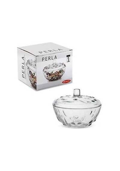 Paşabahçe 97236 Perla Kapaklı Cam Şekerlik 1 Ad.
