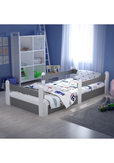 Tuliplifeyapımarket Tuliplife Montessori Karyola Beyaz-Antrasit Çocuk Yatağı -317 Antrasit - Beyaz Tuliplifeyapımarket Tuliplife Montessori Karyola Beyaz-Antrasit Çocuk Yatağı -317 Antrasit - Beyaz