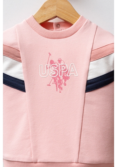 U.S. Polo Assn. Kız Bebek Pembe Takım Usb2755-c-v1 Pembe