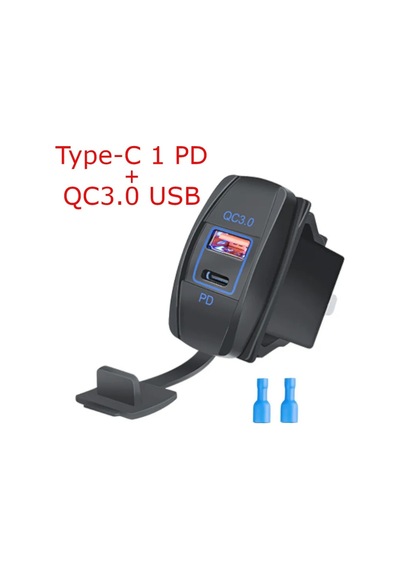 Marin Tip Usb 3.0 + Type-c Usb Araç Şarj Cihazı Söketi