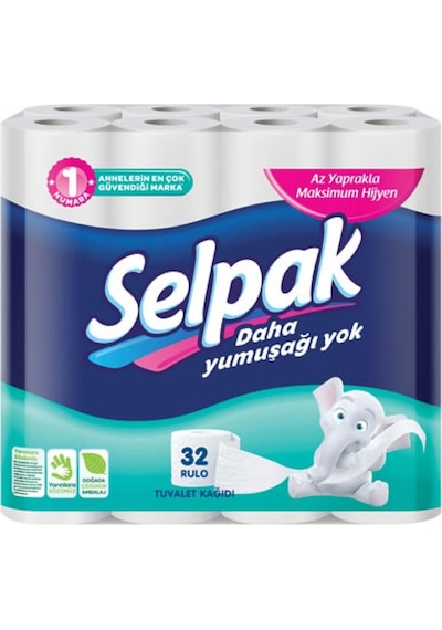 Selpak 3 Katlı Tuvalet Kağıdı 32 Rulo