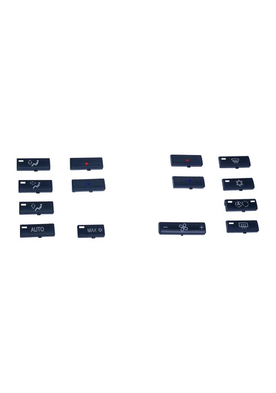 BMW X5 E53 2000-2006 için Klima Panel Düğmeleri 14 Parçalı Set