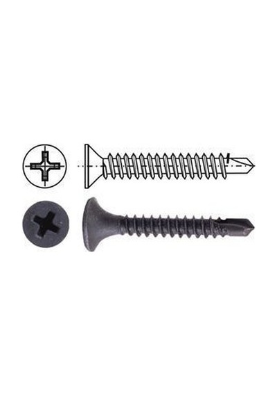Alçıpan Vidası Matkap Uçlu 3,5x25 Mm - 250