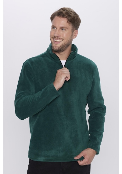 Tudors Unisex 3'lü Paket Mavi-yeşil-kırmızı Standart Fit Soğuğa Karşı Dayanıklı Polar Sweatshirt-42025 Çok Renkli