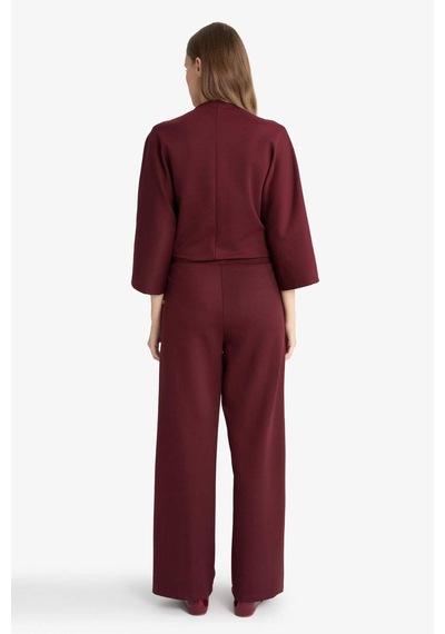 Defacto Wide Leg Geniş Bol Paça Pantolon F3687ax25wnbr34 Bordo