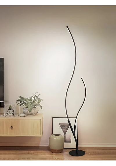 Modern Dal Görünümlü Led Lambader 9637-t45-7t-hx Siyah
