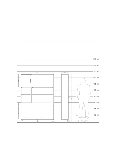 Arges Dolap 7 Raflı 8 Çekmeceli Tek Kapaklı 132x30x195 Antra... Antrasit Arges Dolap 7 Raflı 8 Çekmeceli Tek Kapaklı 132x30x195 Antra... Antrasit