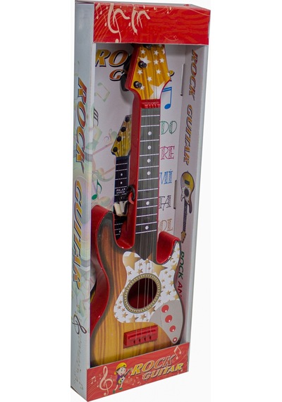 Rock Gitar Metal Telli 45 Cm Kırmızı