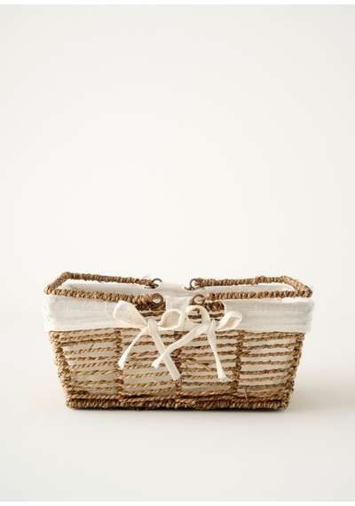 Bella Maison Arden Bezli Sepet Naturel 31x22x13 Cm Naturel