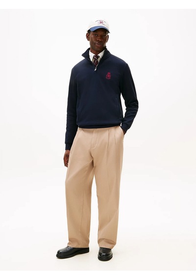 Tommy Hilfiger Mw0mw42855 Crest Giftin İntechno Erkek Sweatshirt Lacivert