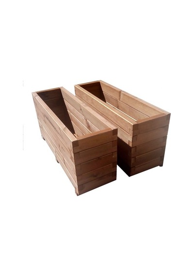 Ahsap Saksı Gardenya 150x30x45