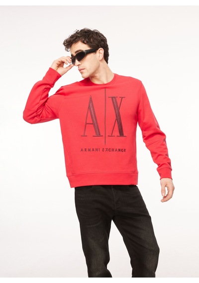 Armani Exchange Bisiklet Yaka Kırmızı Erkek Sweatshırt 8nzmpa 44ae Lıpstıck Red/vıneyar