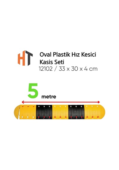 Oval Plastik Hız Kesici Kasis Seti 5 Metre