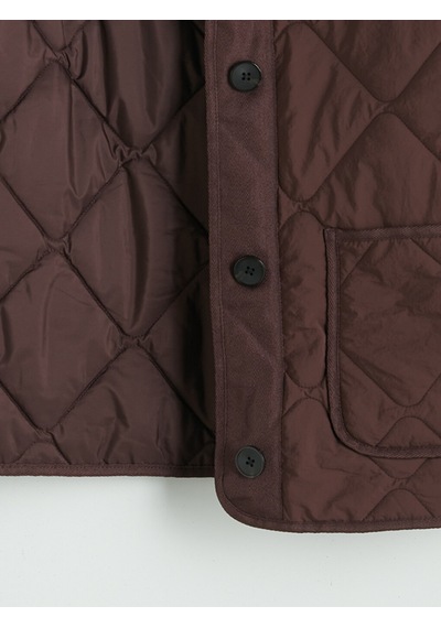 Lcw Vision Bordo Baklava Desenli Oversize Kadın Şişme Mont