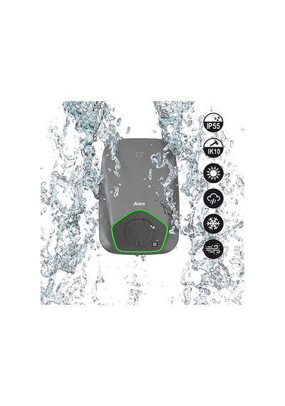 Hera Chargepack Personal 22 KW Soketli Elektrikli Araç Şarj Ünitesi Gri