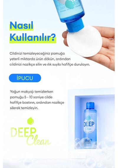 Missha A'PIEU Deep Clean Makyajı Derinlemesine Temizleyen Makyaj Temizleme Suyu 165 ML