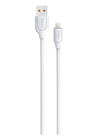 Shaza Usb- Lightning 1m 2.4a Destekli Şarj Ve Data Kablosu Sg2003ul/wt