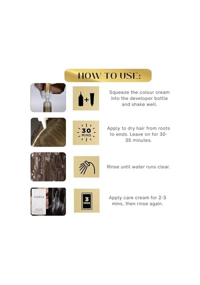 Premıum Yarı Kit Set Saç Boyası 7.1 Küllü Kumral