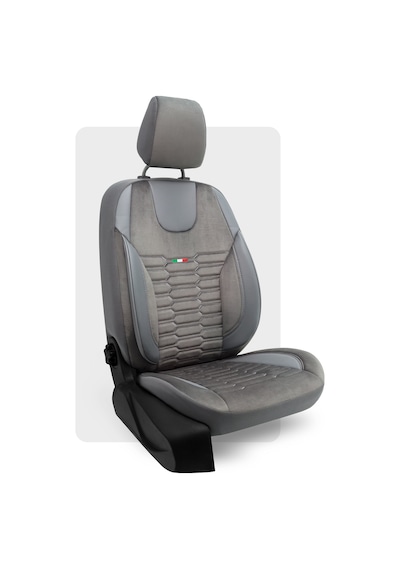 Otexo Bellucci Transit Yeni Model Kolçaklı 2014+ Airbag Uyumlu Universal Taytüyü Oto Koltuk Kılıfı Siyah - Mavi İp