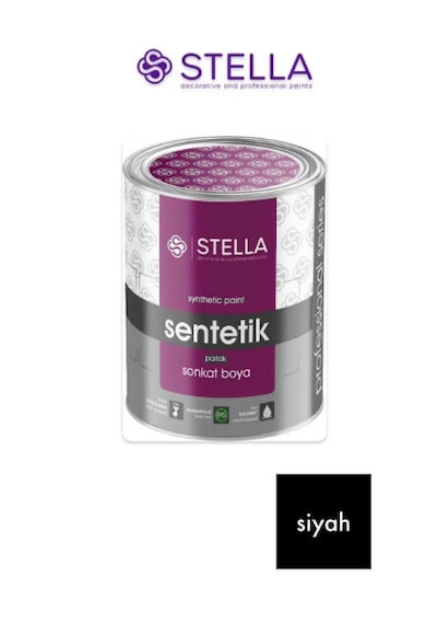 Stella Son Kat Yağlı Boya Sentetik 1 Kg Siyah