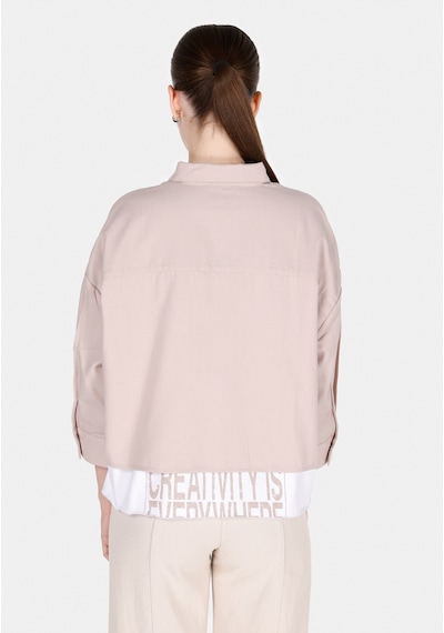 Colin's Colins Regular Fit Shirt Neck Düz Kadın Vizon ¾ Kol Gömlek Cl1073326 Cl1073326 Q1.v1 Msh Mushroom Çok Renkli