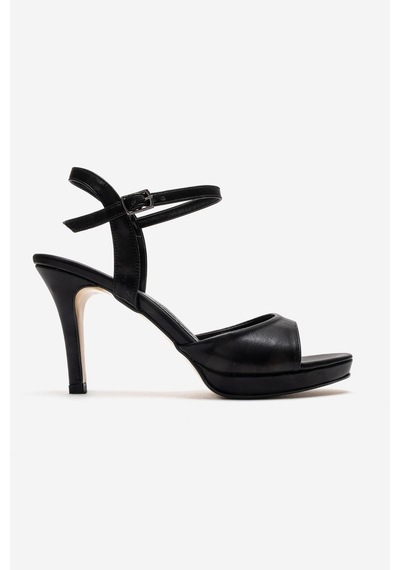Luvishoes Poıse Siyah Kadın İnce Topuklu Abiye Ayakkabı