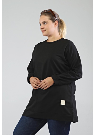 Ferace Kadın Oversize İki İplik Tesettür Tunik 001