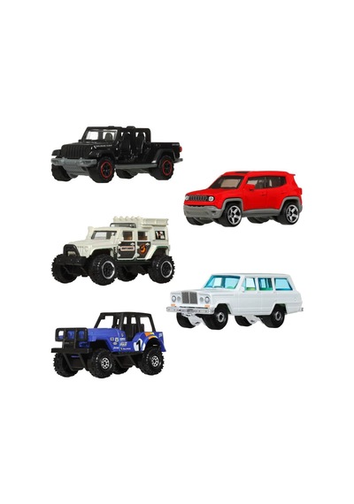 Matchbox Beşli Araba Seti Jeep Jjp49 Çok Renkli