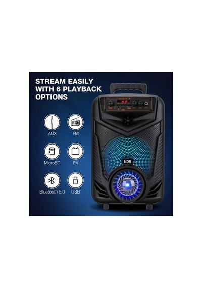 20w Bluetooth Hoparlör Kablolu Mikrofonlu Tws Özellikli Uzaktan Kumandalı Şarjlı Speaker