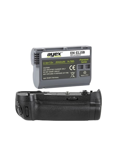 Nikon D850 için Ayex Ax-D850 Battery Grip + 1 Ad. En-El15 Batarya
