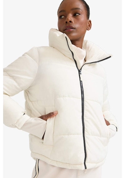 Defacto Defactofit Su Geçirmez Regular Fit Fermuarlı Mont Z1438az25wner105 Ekru