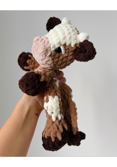 Caramel The Cow Uyku Arkadaşı Açık Kahverengi - Beyaz